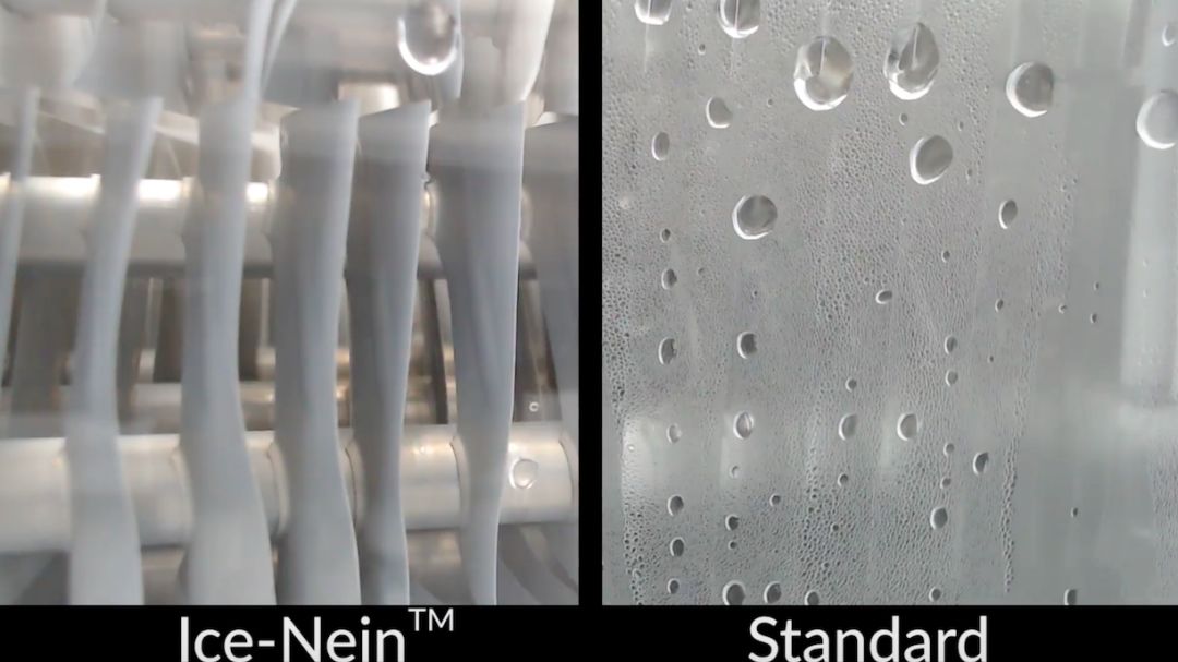 Comparison of fridge made of Nelumbo (on the left) and standard (on the right) material 